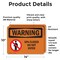 Signmission Spa Closed Do Not Enter OSHA Warning Sign, Vinyl Decal, 14in W x 10in L, 2PK OS-2PACK-WS-D-1014-L-12837 - alternate 3